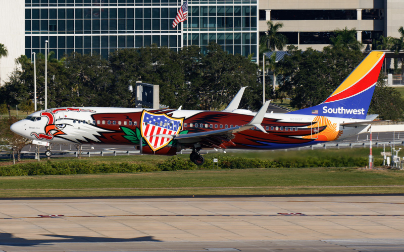 Photo of N8619F - Southwest Airlines Boeing 737-800 at TPA on AeroXplorer Aviation Database