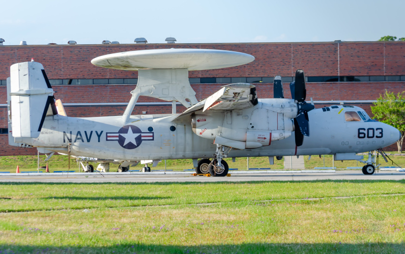 Photo of 163694 - USN - United States Navy Nothrop Grumman E-2 Hawkeye at NPS on AeroXplorer Aviation Database