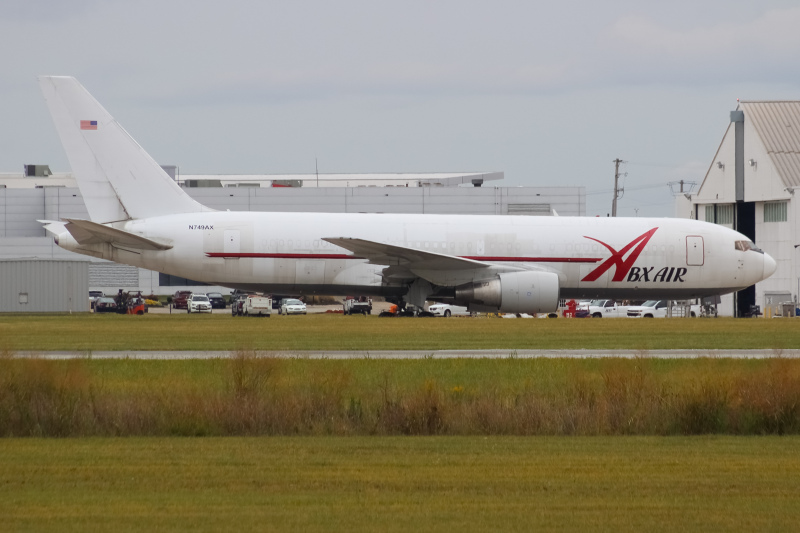 Photo of N749AX - ABX Air Boeing 767-200F at ILN on AeroXplorer Aviation Database