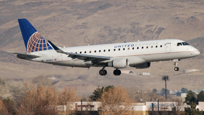 Photo of N108SY - United Express Embraer E175 at RNO on AeroXplorer Aviation Database