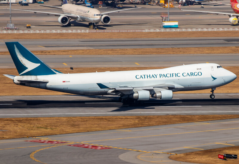 Photo of B-LIE - Cathay Pacific Boeing 747-400F at HKG on AeroXplorer Aviation Database