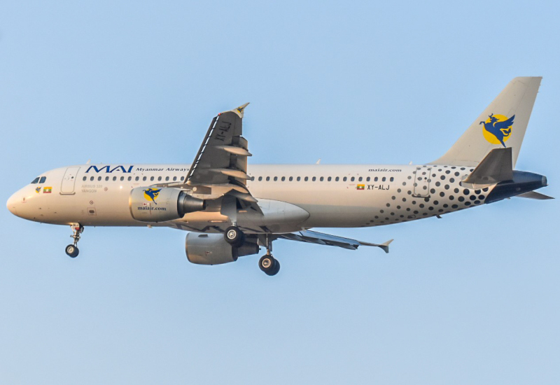 Photo of XY-ALJ - Myanmar Airways International Airbus A320 at TLV on AeroXplorer Aviation Database
