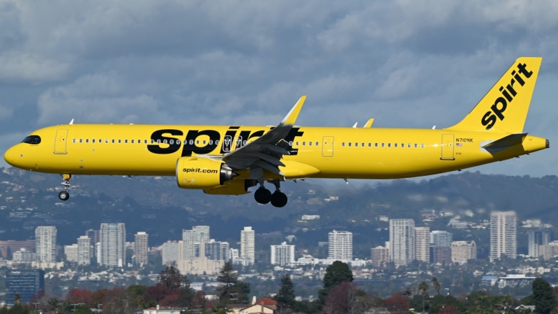 Photo of N710NK - Spirit Airlines A321NEO at LAX on AeroXplorer Aviation Database