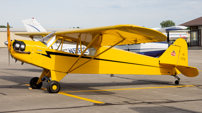 Photo of N27676 - PRIVATE Piper Cub at DLZ on AeroXplorer Aviation Database