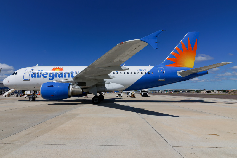 Photo of N301NV - Allegiant Air Airbus A319 at PIE on AeroXplorer Aviation Database