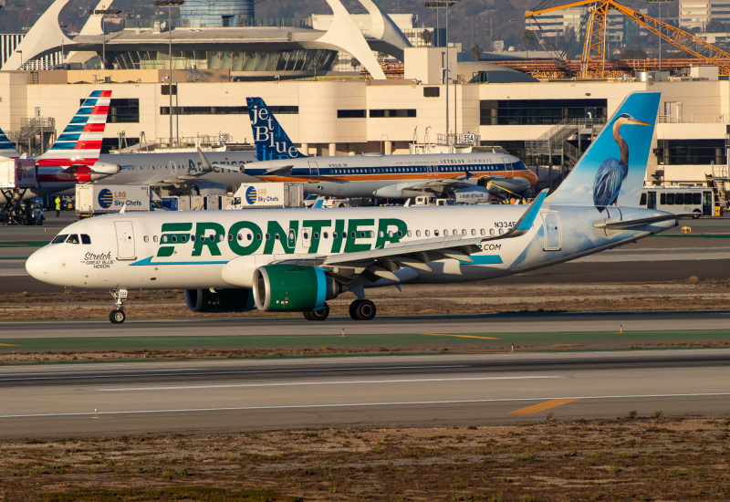 Photo of N334FR - Frontier Airlines Airbus A320neo at LAX on AeroXplorer Aviation Database