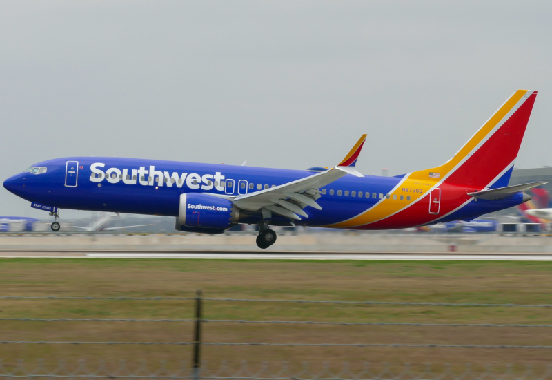 Photo of N8730Q - Southwest Airlines Boeing 737 MAX 8 at AUS on AeroXplorer Aviation Database