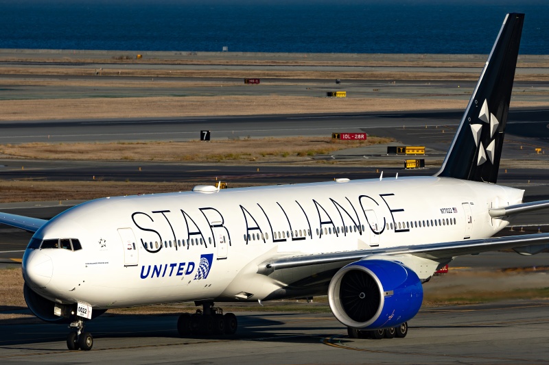 Photo of N77022 - United Airlines Boeing 777-200ER at SFO on AeroXplorer Aviation Database