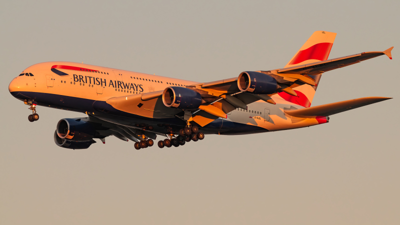 Photo of G-XLEL - British Airways Airbus A380-800 at IAD on AeroXplorer Aviation Database