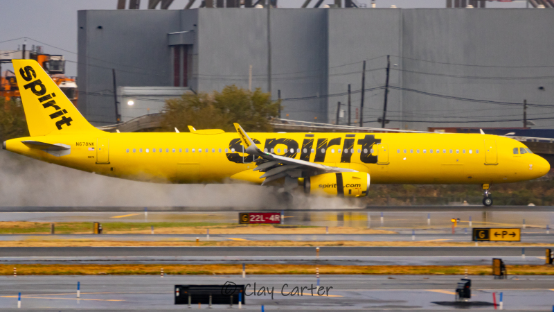 Photo of N678NK - Spirit Airlines Airbus A321-200 at EWR on AeroXplorer Aviation Database