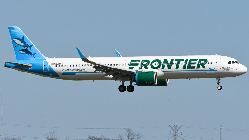 Photo of N614FR - Frontier Airlines Airbus A321NEO at CVG on AeroXplorer Aviation Database