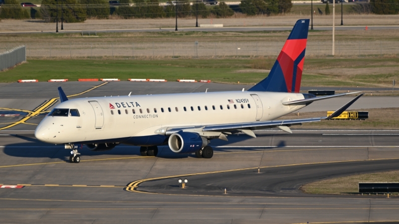 Photo of N243SY - Delta Connection Embraer E175 at OKC on AeroXplorer Aviation Database