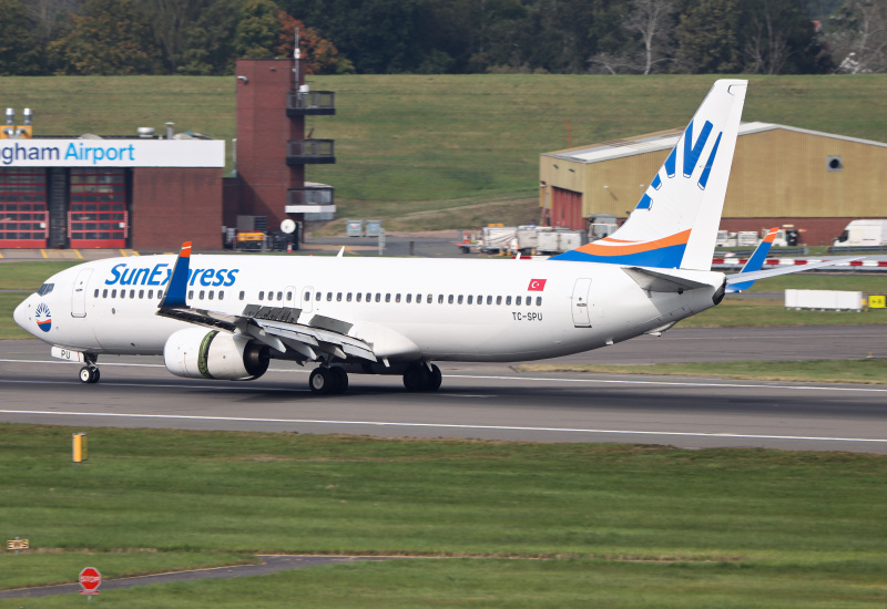 Photo of TC-SPU - SunExpress Boeing 737-800 at BHX on AeroXplorer Aviation Database