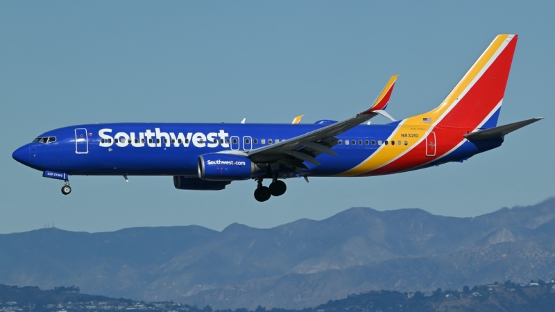 Photo of N8321D - Southwest Airlines Boeing 737-800 at LAX on AeroXplorer Aviation Database