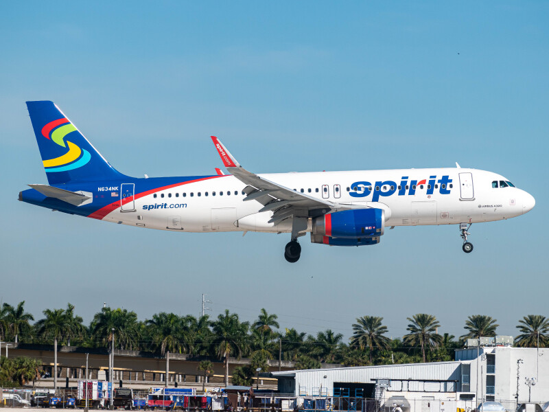 Photo of N634NK - Spirit Airlines Airbus A320 at FLL on AeroXplorer Aviation Database