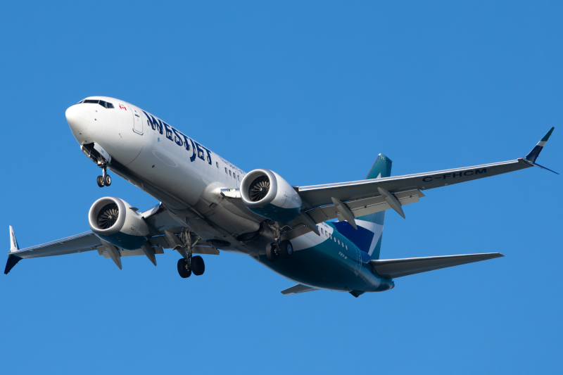 Photo of C-FHCM - WestJet Boeing 737 MAX 8 at SFO on AeroXplorer Aviation Database