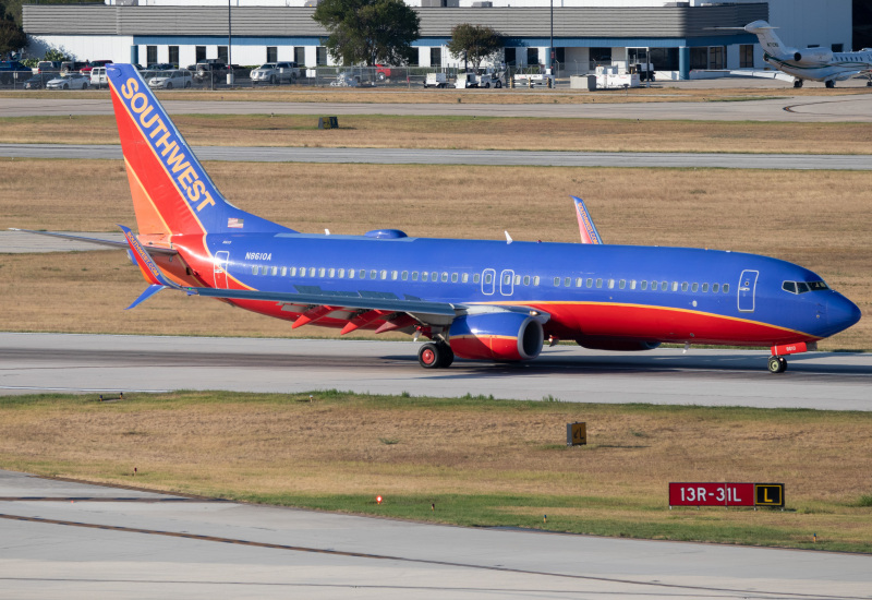 Photo of N8610A - Southwest Airlines Boeing 737-800 at SAT on AeroXplorer Aviation Database