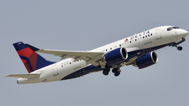 Photo of N137DU - Delta Airlines Airbus A220-100 at IAH on AeroXplorer Aviation Database