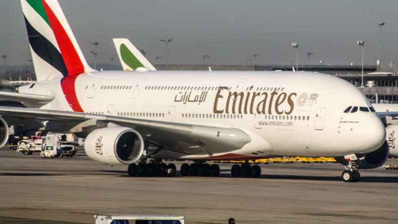 Photo of A6-EUR - Emirates Airbus A380-800 at IAD on AeroXplorer Aviation Database