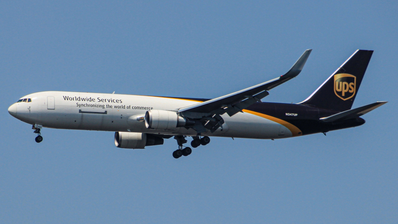 Photo of N347UP - United Parcel Service  Boeing 767-300F at PHL on AeroXplorer Aviation Database