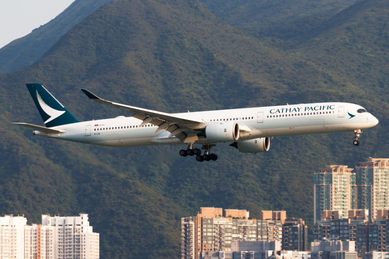 Photo of B-LXE - Cathay Pacific  Airbus A350-1000 at HKG on AeroXplorer Aviation Database