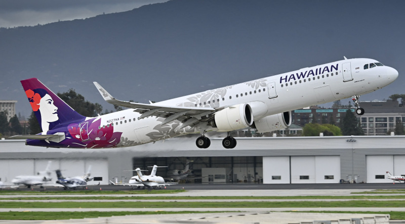 Photo of N227HA - Hawaiian Airlines Airbus A321NEO at SJC on AeroXplorer Aviation Database