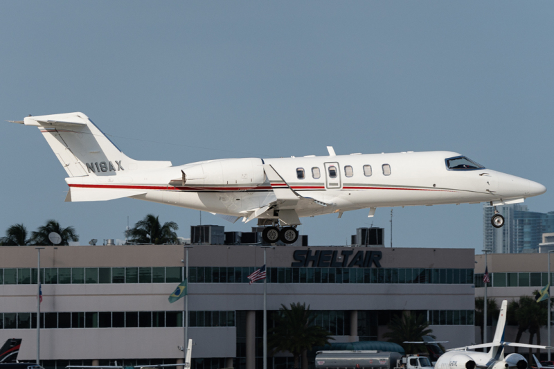 Photo of N18AX - PRIVATE Learjet 45 at FLL on AeroXplorer Aviation Database