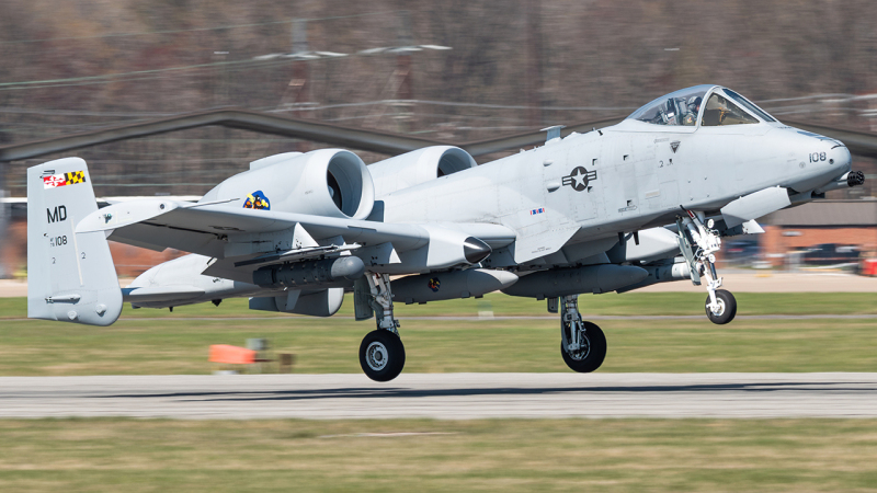 Photo of 79-0108 - USAF - United States Air Force Fairchild A-10 Thunderbolt at MTN on AeroXplorer Aviation Database