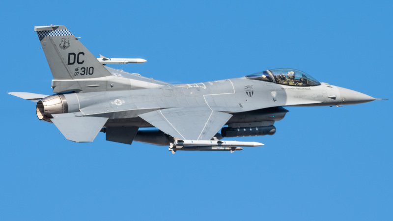 Photo of 87-0310 - USAF - United States Air Force General Dynamics F-16 Fighting Falcon at ADW on AeroXplorer Aviation Database