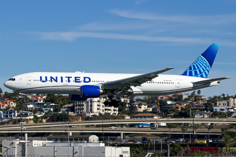 Photo of N775UA - United Airlines Boeing 777-200ER at SAN on AeroXplorer Aviation Database