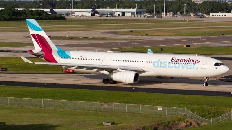 Photo of D-AIKA - Eurowings Airbus A330-300 at TPA on AeroXplorer Aviation Database