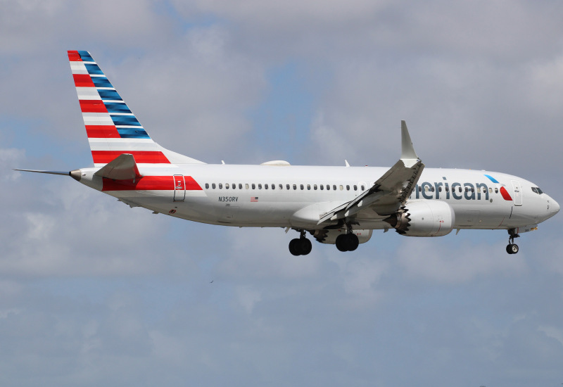 Photo of N350RV - American Airlines Boeing 737 MAX 8 at MIA on AeroXplorer Aviation Database