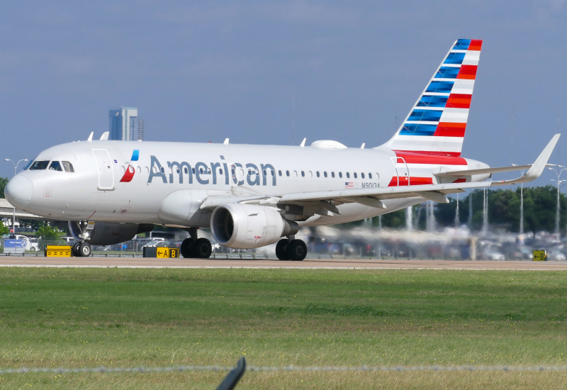 Photo of N9013A - American Airlines Airbus A319 at AUS on AeroXplorer Aviation Database