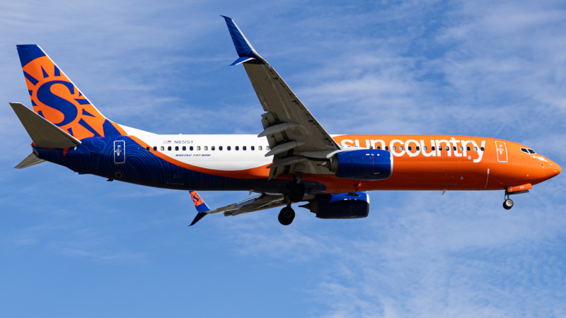 Photo of N851SY - Sun Country Airlines Boeing 737-800 at TPA on AeroXplorer Aviation Database