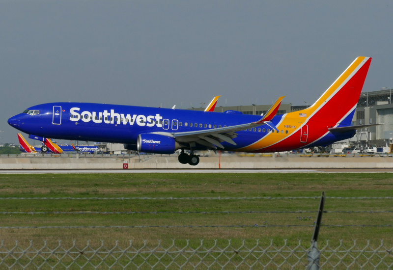 Photo of N8511K - Southwest Airlines Boeing 737-800 at AUS on AeroXplorer Aviation Database