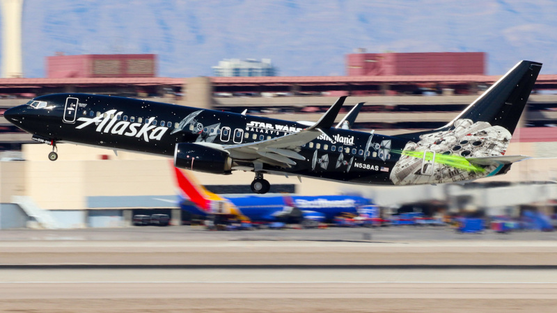 Photo of N538AS - Alaska Airlines Boeing 737-800 at LAS on AeroXplorer Aviation Database