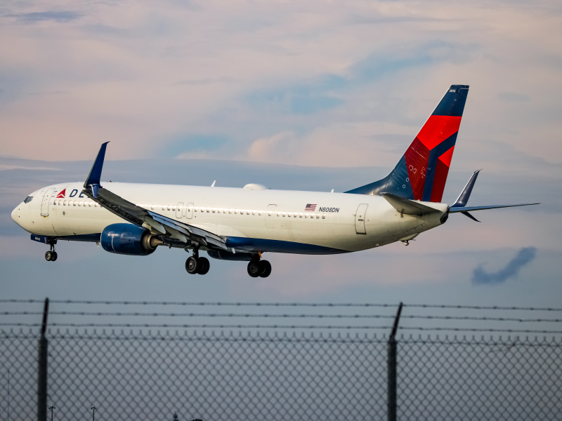 Photo of N808DN - Delta Airlines Boeing 737-900ER at BWI on AeroXplorer Aviation Database