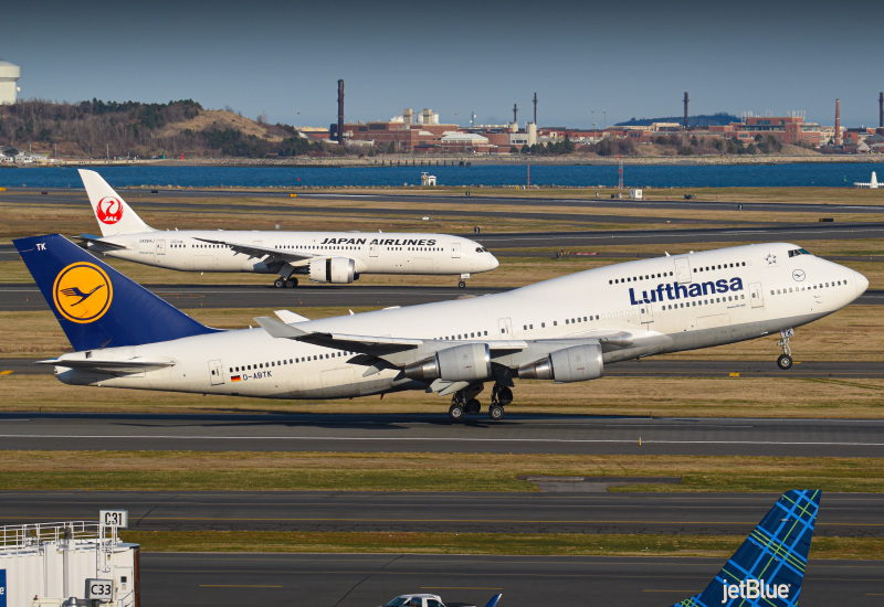 Photo of D-ABTK - Lufthansa Boeing 747-400 at BOS on AeroXplorer Aviation Database