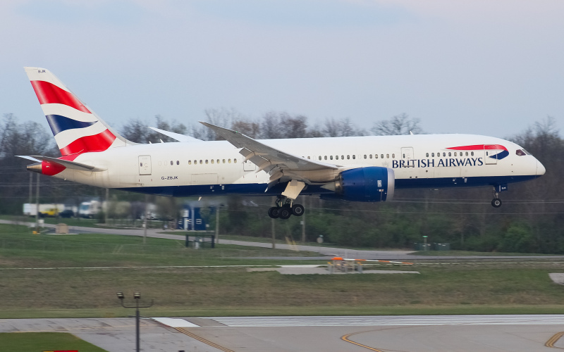 Photo of G-ZBJK - British Airways Boeing 787-8 at CVG on AeroXplorer Aviation Database