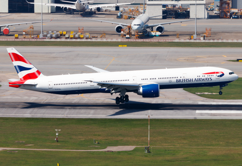 Photo of G-STBL - British Airways Boeing 777-300ER at HKG on AeroXplorer Aviation Database