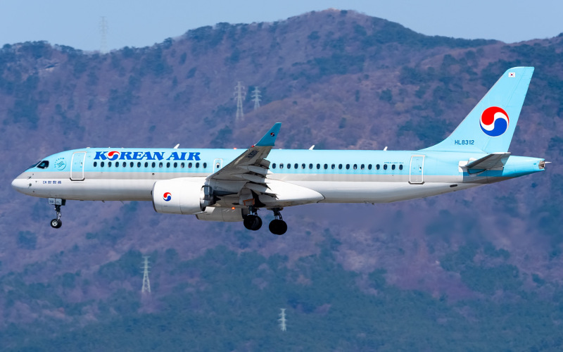 Photo of HL8312 - Korean Air Airbus A220-300 at PUS on AeroXplorer Aviation Database