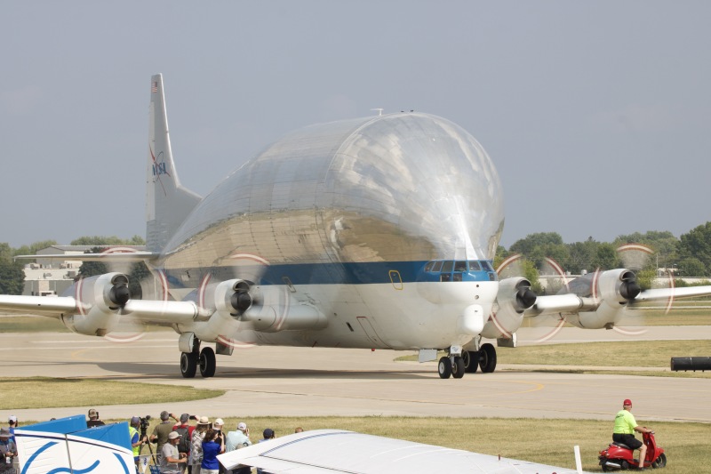 Photo of N941NA - NASA Boeing B-377 SGT Super Guppy Turbine at OSH on AeroXplorer Aviation Database