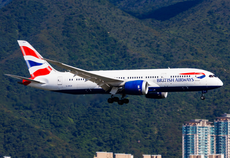 Photo of G-ZBJE - British Airways Boeing 787-8 at HKG on AeroXplorer Aviation Database