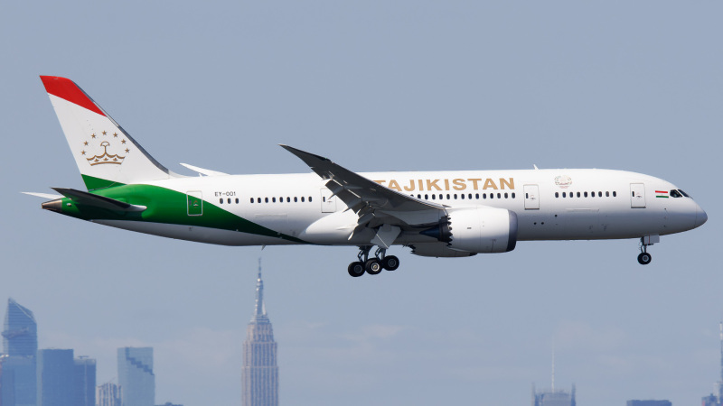 Photo of EY-001 - Tajikistan - Government Boeing 787-8 at JFK on AeroXplorer Aviation Database