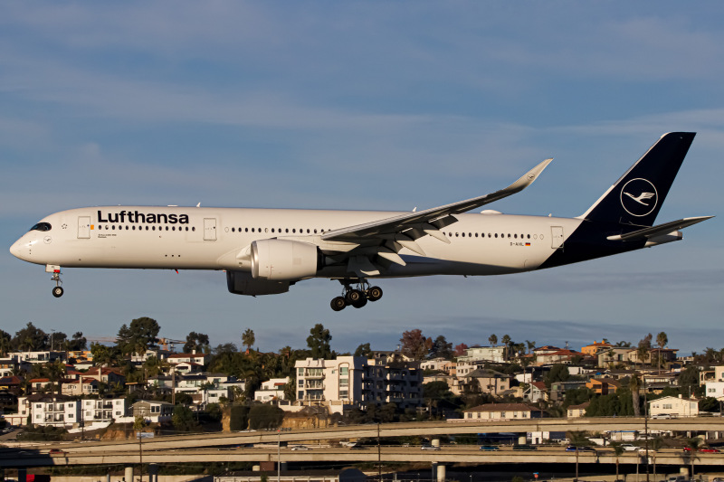 Photo of D-AIXL - Lufthansa Airbus A350-900 at SAN on AeroXplorer Aviation Database