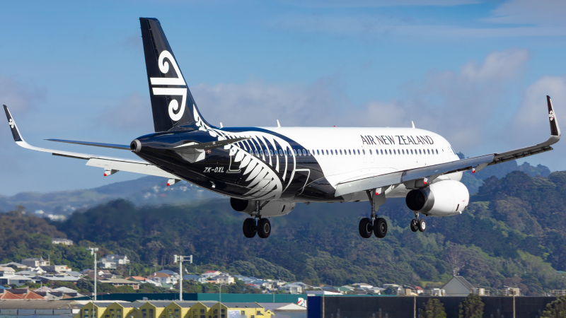 Photo of ZK-OXL - Air New Zealand Airbus A320 at WLG on AeroXplorer Aviation Database
