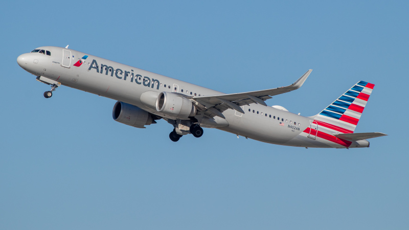 Photo of N402AN - American Airlines Airbus A321NEO at LAX on AeroXplorer Aviation Database