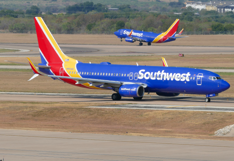 Photo of N8540G - Southwest Airlines Boeing 737-800 at AUS on AeroXplorer Aviation Database