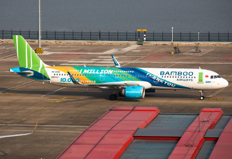 Photo of VN-A590 - Bamboo Airways Airbus A321NEO at MFM on AeroXplorer Aviation Database