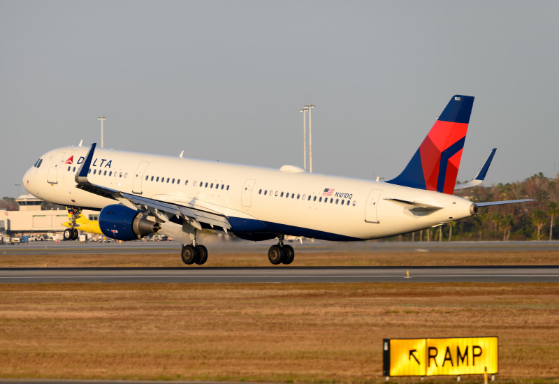 Photo of N101DQ - Delta Airlines Airbus A321-200 at MCo on AeroXplorer Aviation Database